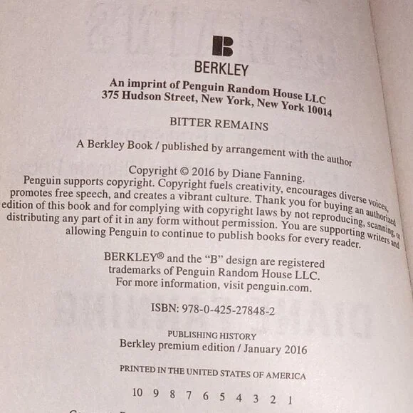 True Crime Book, Bitter Remains, Diane Fanning, Paperback Book - Picture 4 of 9